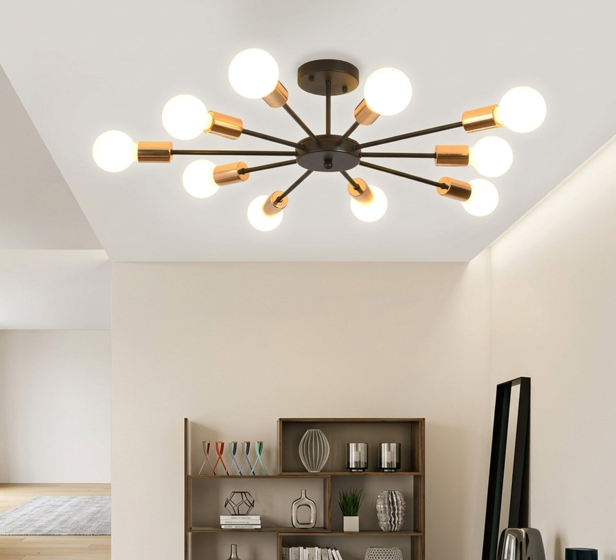 10-arm chandelier with innovative modern lighting - Vitrine Furniture - Ceiling lights