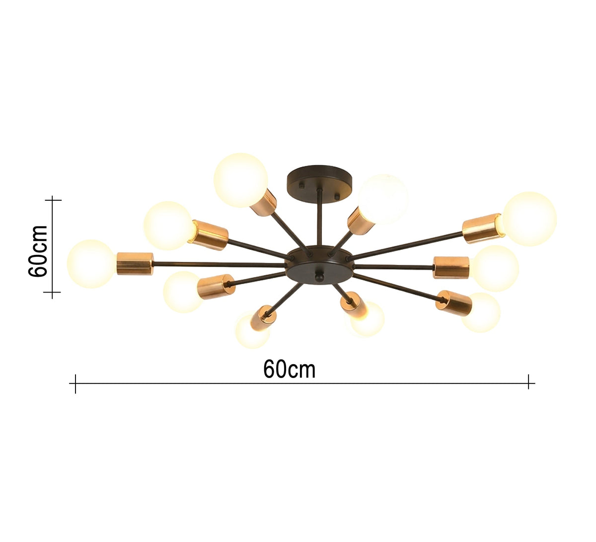 10-arm chandelier with innovative modern lighting - Vitrine Furniture - Ceiling lights