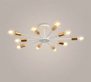 10-arm white chandelier with innovative lighting - Vitrine Furniture - Ceiling lights