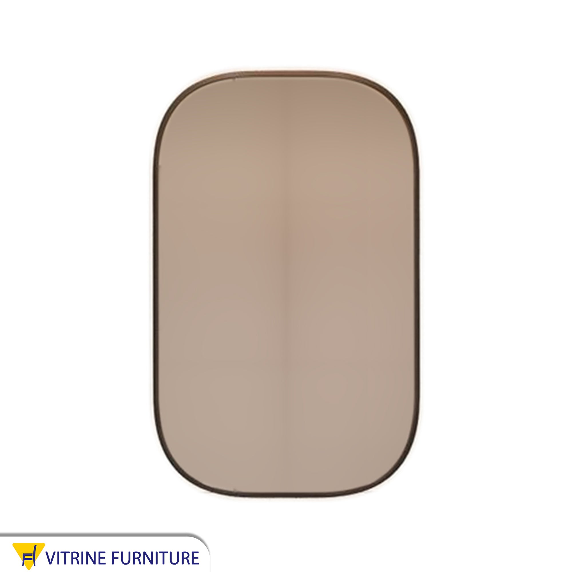 Rectangular mirror 60 * 80 with a wooden frame in black + LED