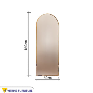 Stand mirror 60*160 with golden frame