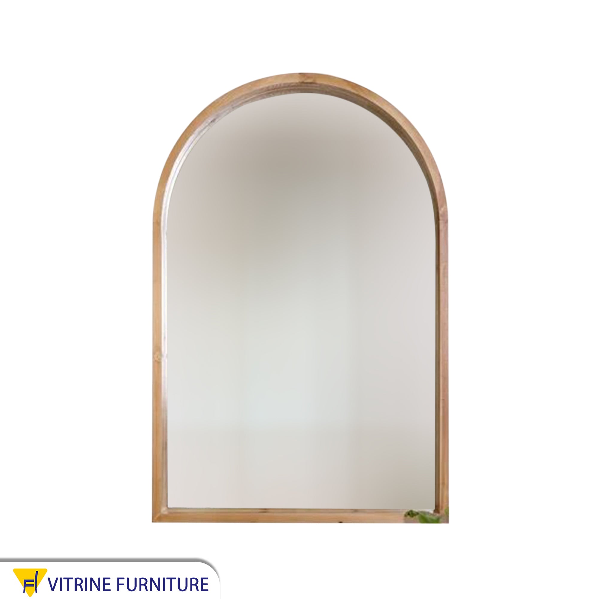 Arch mirror 50*70 with a golden wood frame