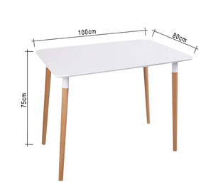 Rectangular dining table