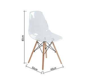 Clear acrylic chair