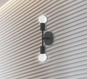 2 Black Wall Sconce - Vitrine Furniture - Lighting