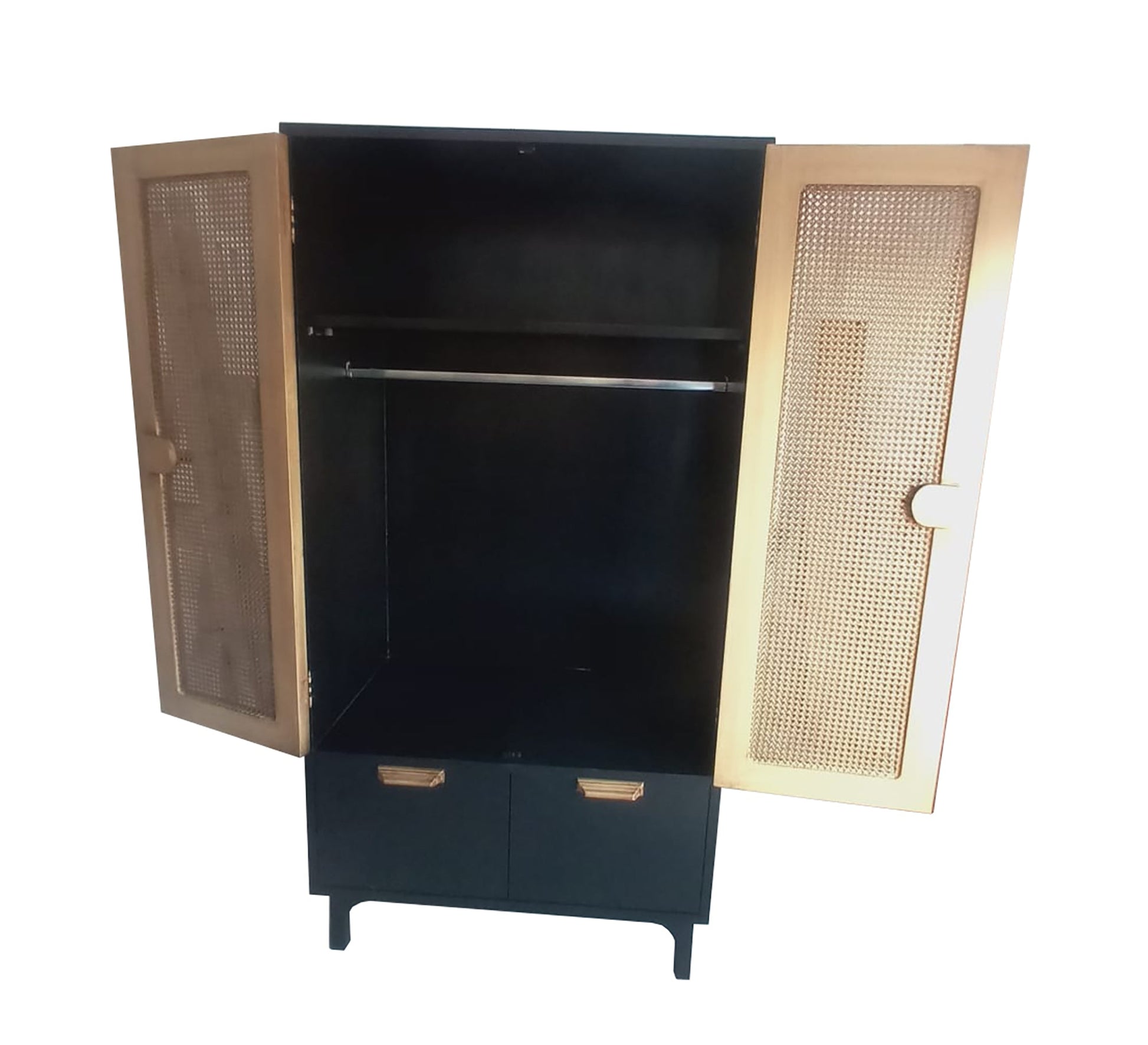 2 - Door Wardrobe, External Drawers, Space - Saving - Vitrine Furniture - Furniture