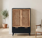 2 - Door Wardrobe, External Drawers, Space - Saving - Vitrine Furniture - Wardrobes