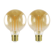 2 Edison Decor Bulb 6 Watt Transparent - Vitrine Furniture - Lighting