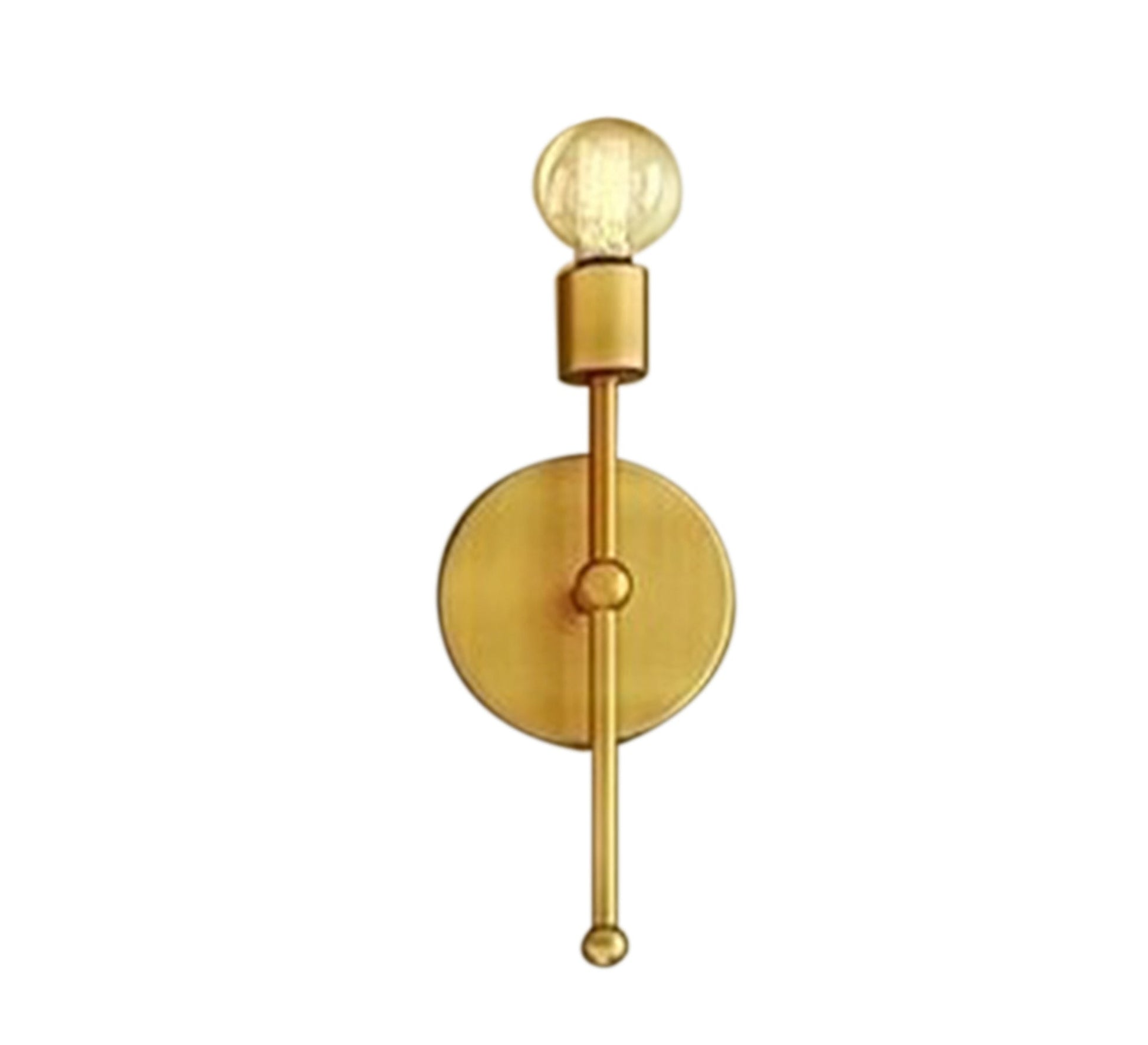 2 Gold Metal Wall Lamps - Vitrine Furniture - Lighting