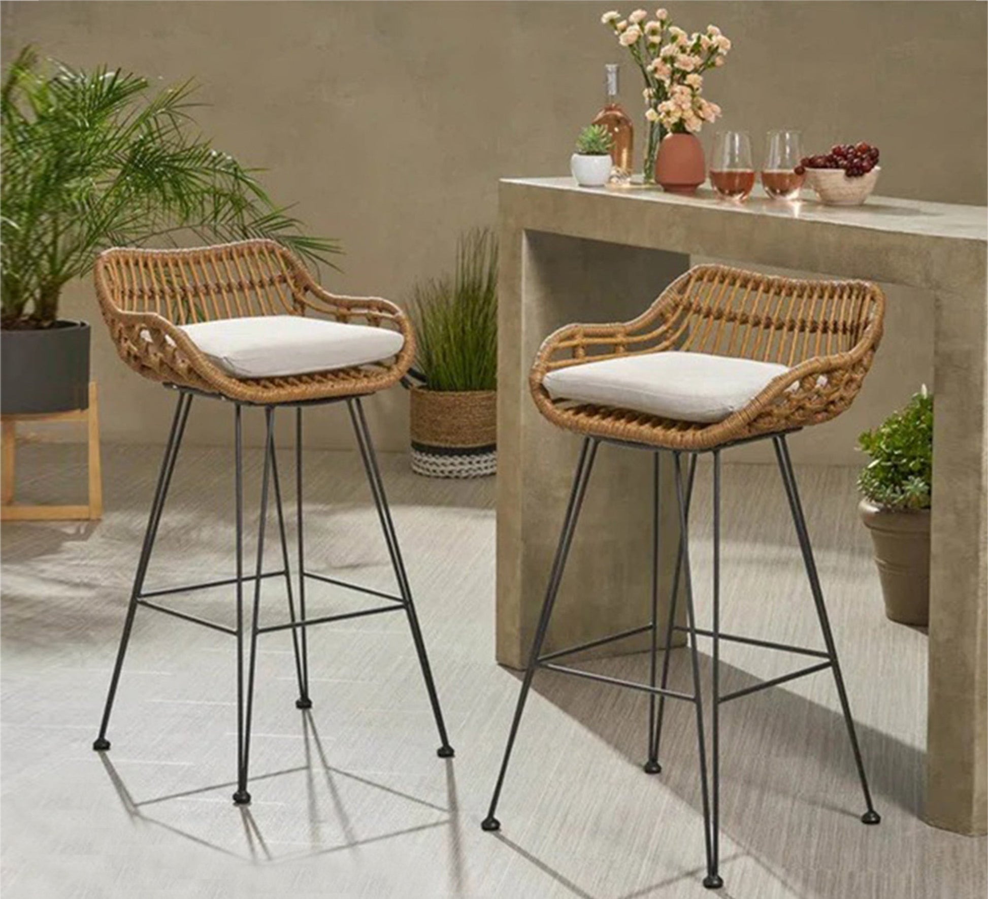 2 Low back bar stool - Vitrine Furniture - Furniture
