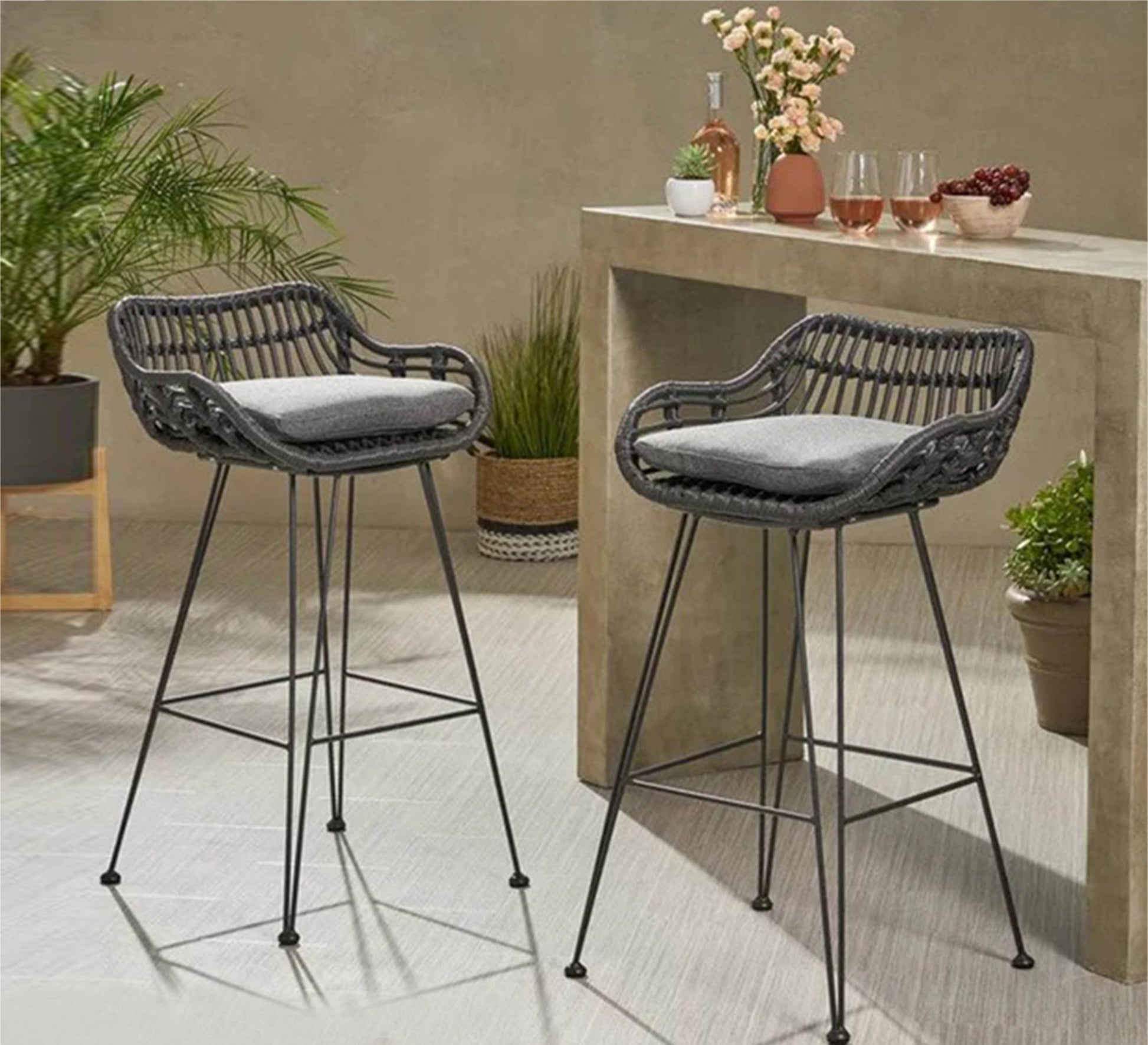2 Low back bar stool - Vitrine Furniture - Furniture