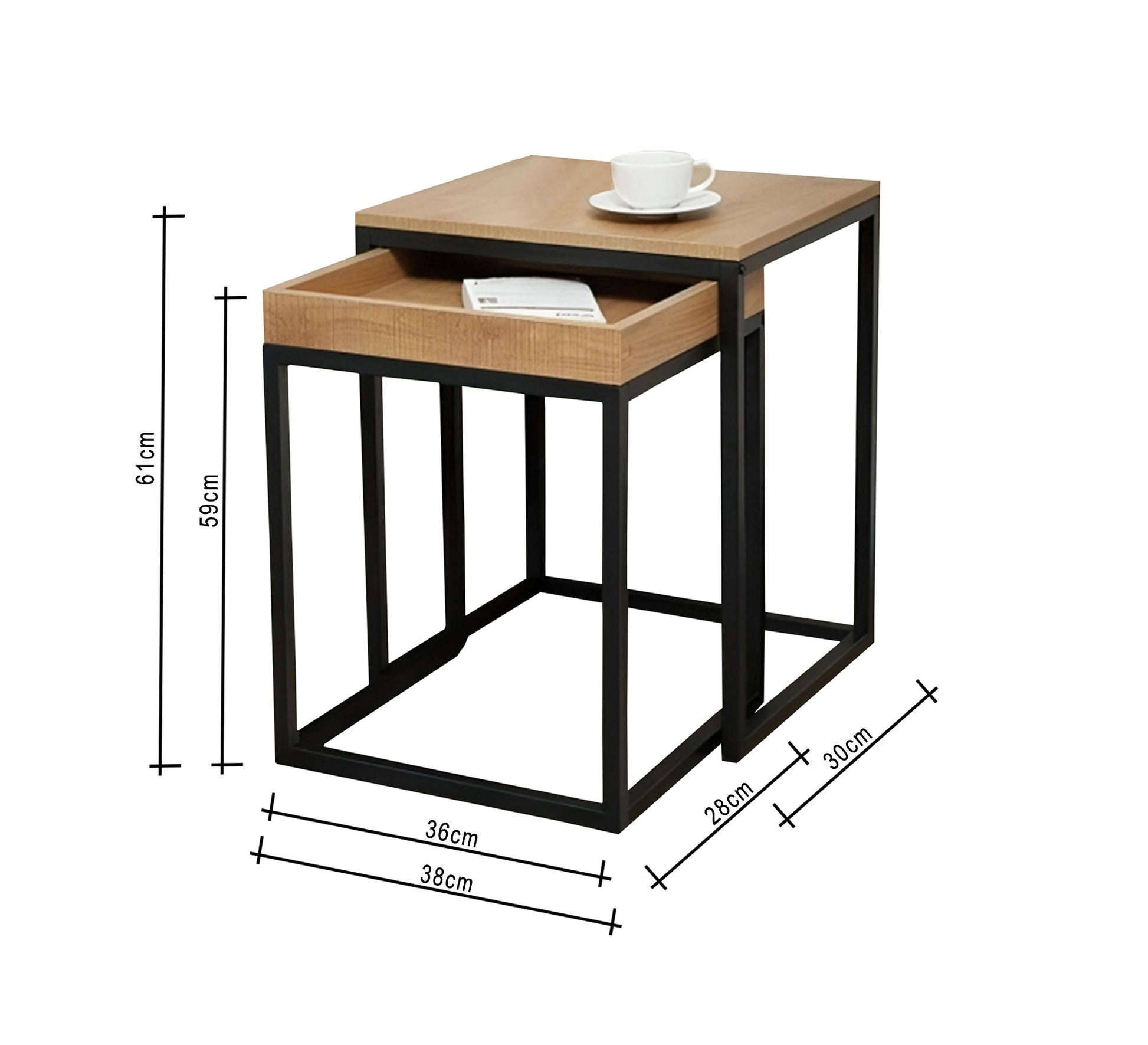 2 nested tables with iron frame - Vitrine Furniture - Furniture