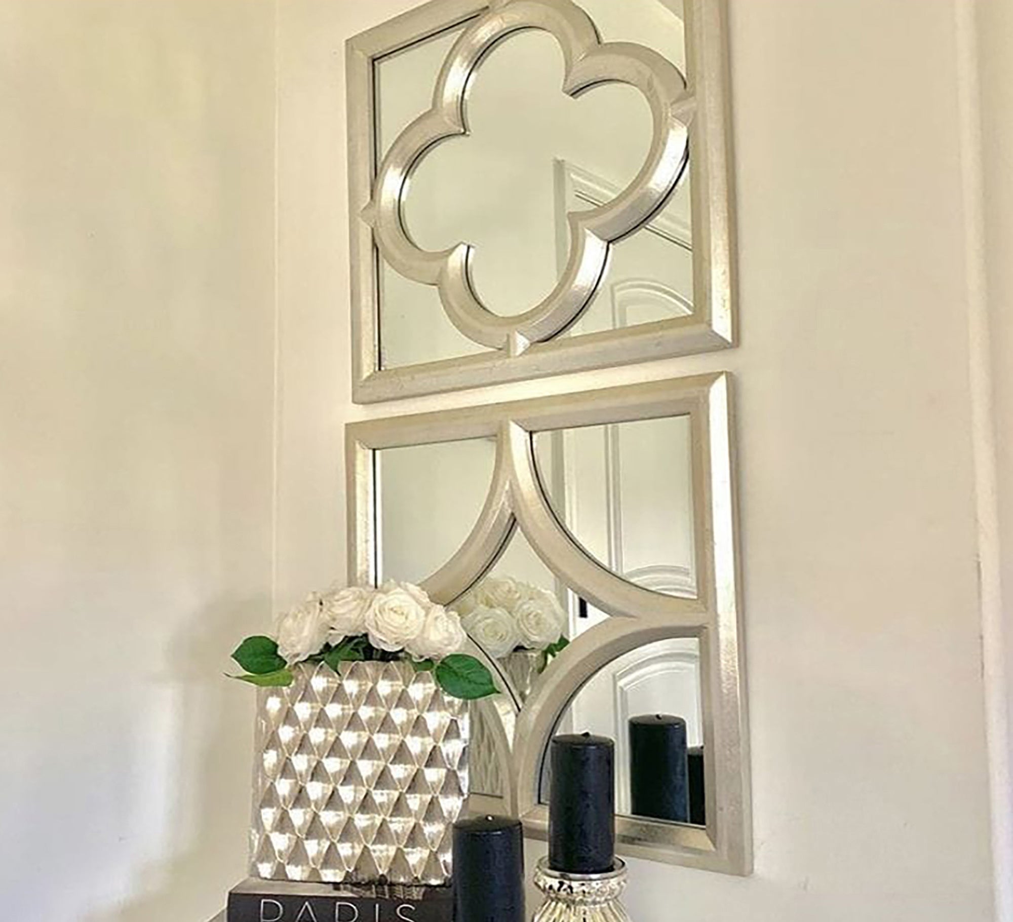 2 pieces golden mirror - Vitrine Furniture - Décor