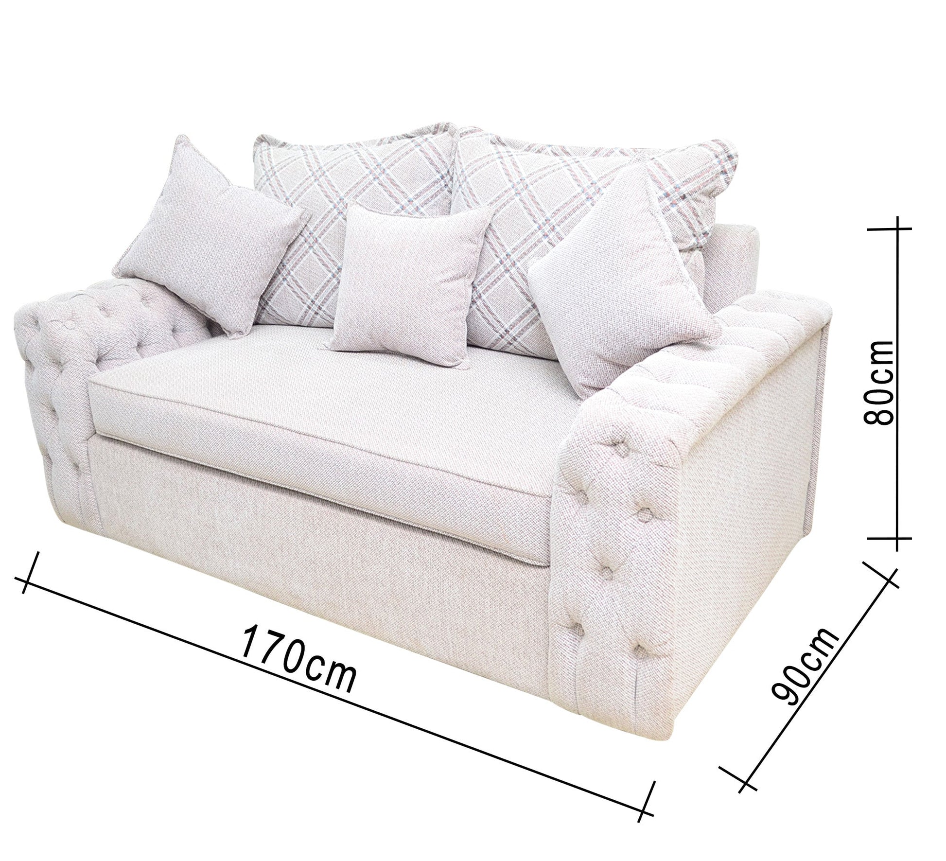 2 snow white sofa with capotanien armrests - Vitrine Furniture - Living room Sofas