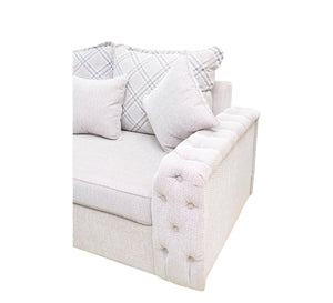 2 snow white sofa with capotanien armrests - Vitrine Furniture - Living room Sofas