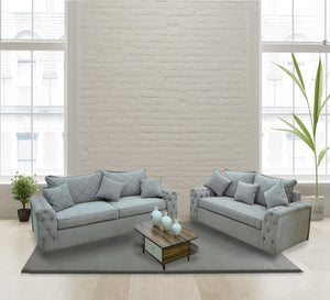 2 snow white sofa with capotanien armrests - Vitrine Furniture - Living room Sofas