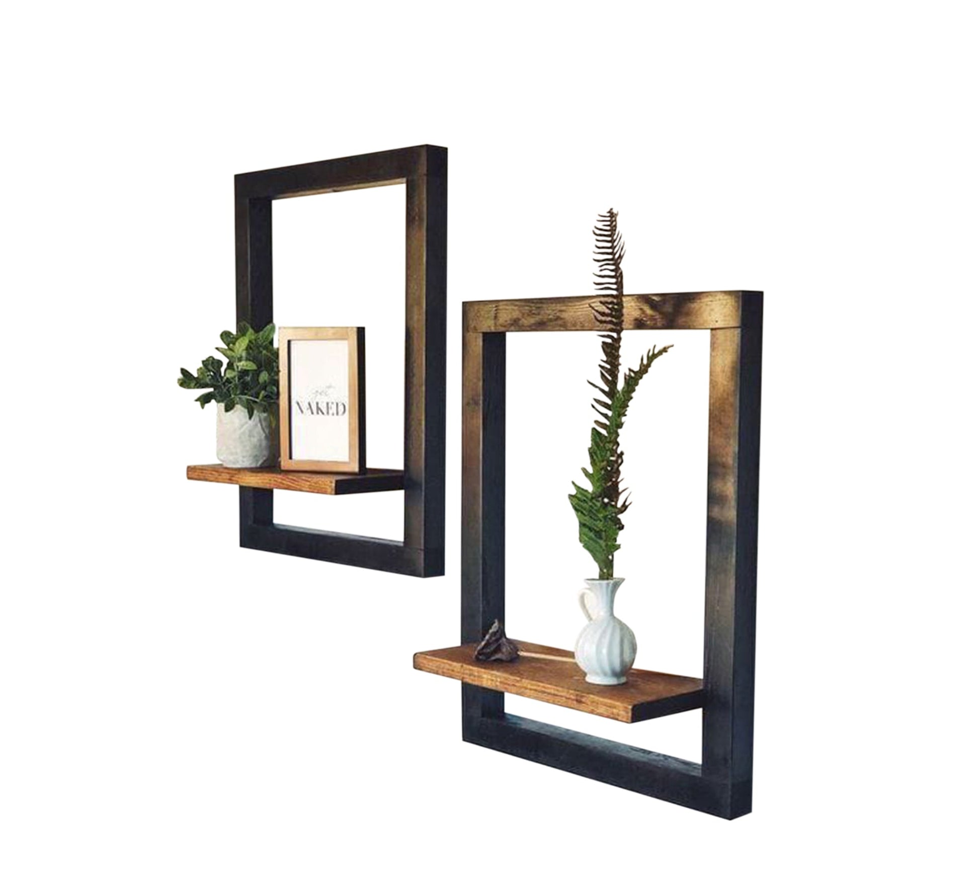 2 wooden wall decor - Vitrine Furniture - Furniture