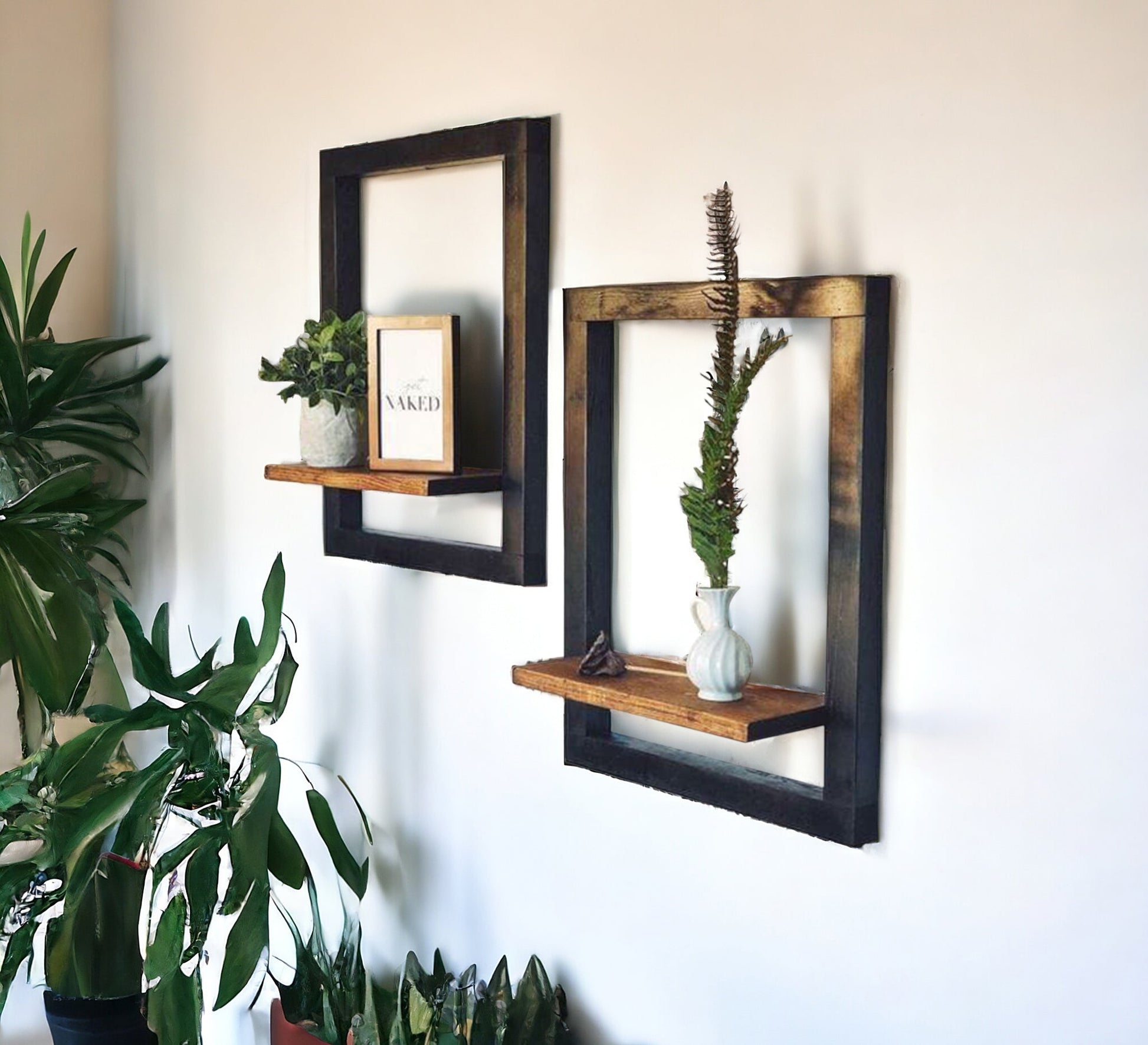 2 wooden wall decor - Vitrine Furniture - Furniture