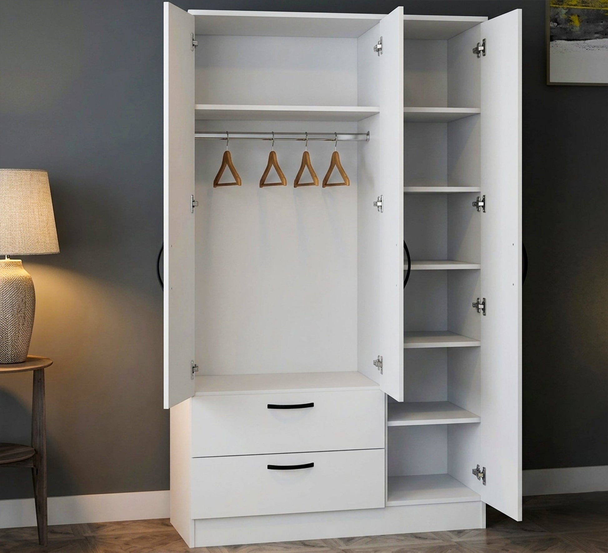 3 - door cupboard and 2 drawers - Vitrine Furniture - Wardrobes