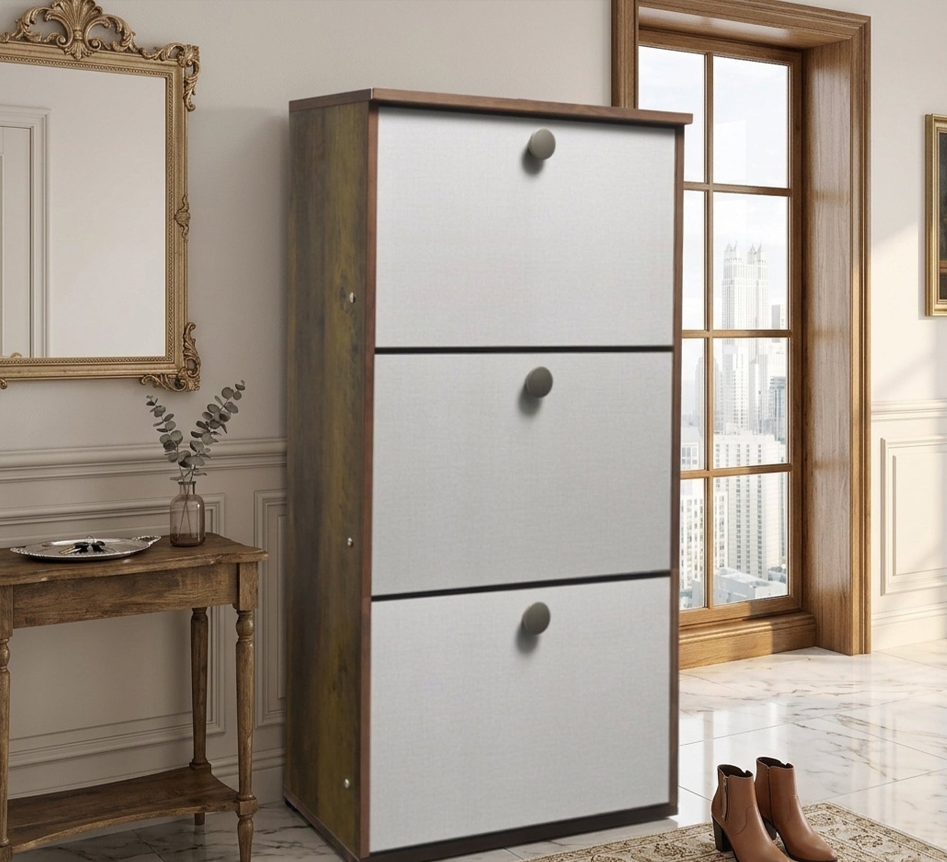 3 door small shoe rack - Vitrine Furniture - Shoe Racks