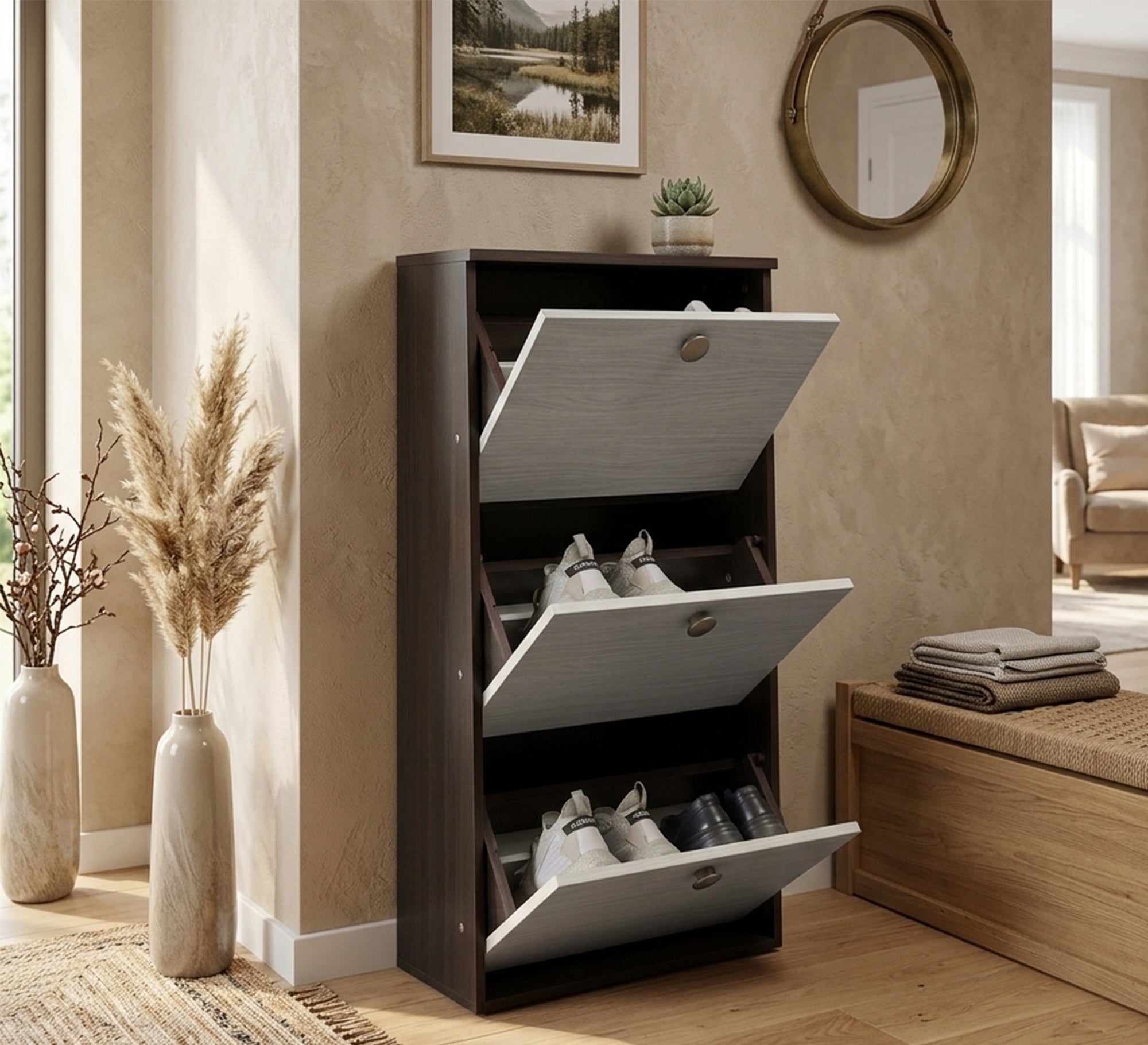 3 door small shoe rack - Vitrine Furniture - Shoe Racks