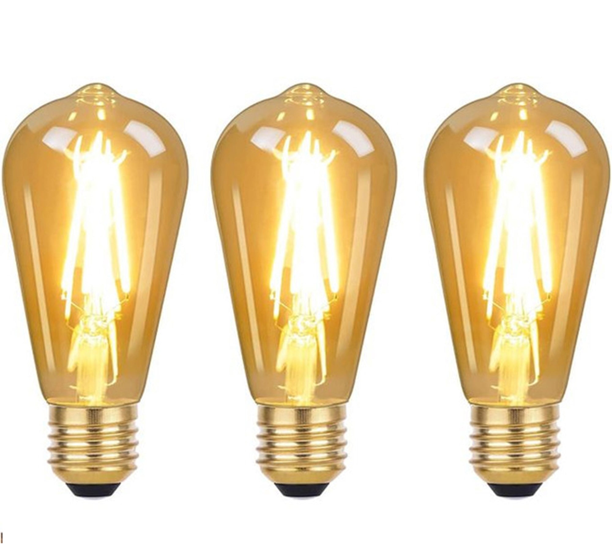 3 Edison LED Bulb 6 Watt Clear - Vitrine Furniture - Lighting