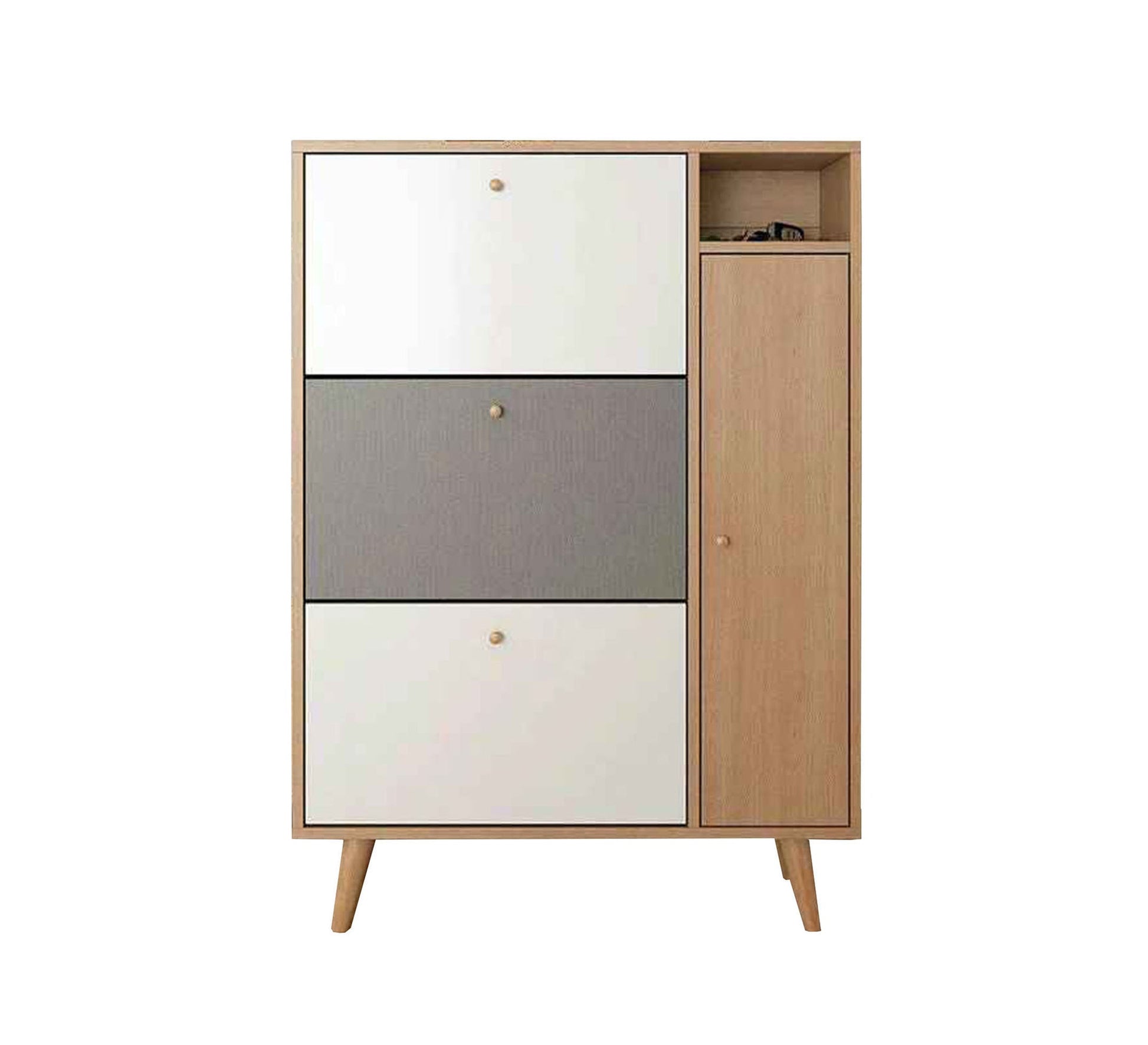 3 - Flap Shoe Rack – Elegant, Space - Saving Design - Vitrine Furniture - Furniture