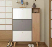 3 - Flap Shoe Rack – Elegant, Space - Saving Design - Vitrine Furniture - Furniture