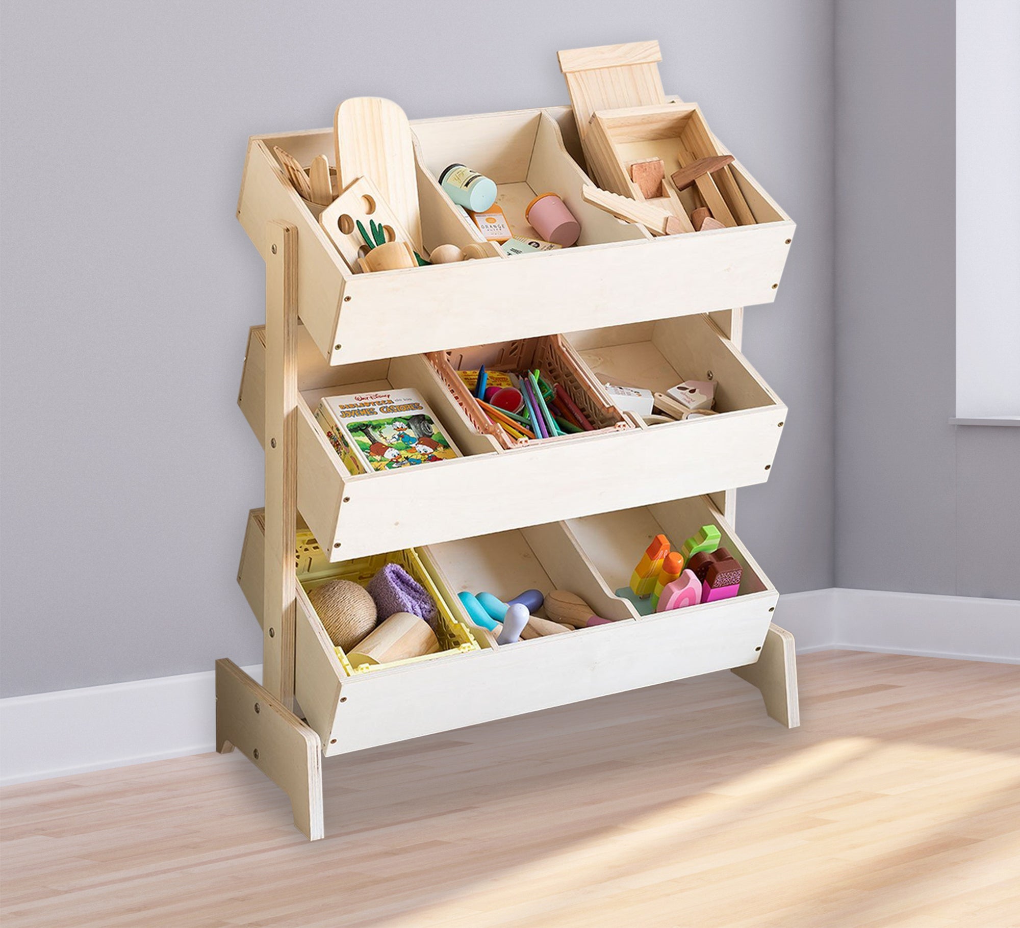 3 Shelf Toy Organizer - Vitrine Furniture - Furniture
