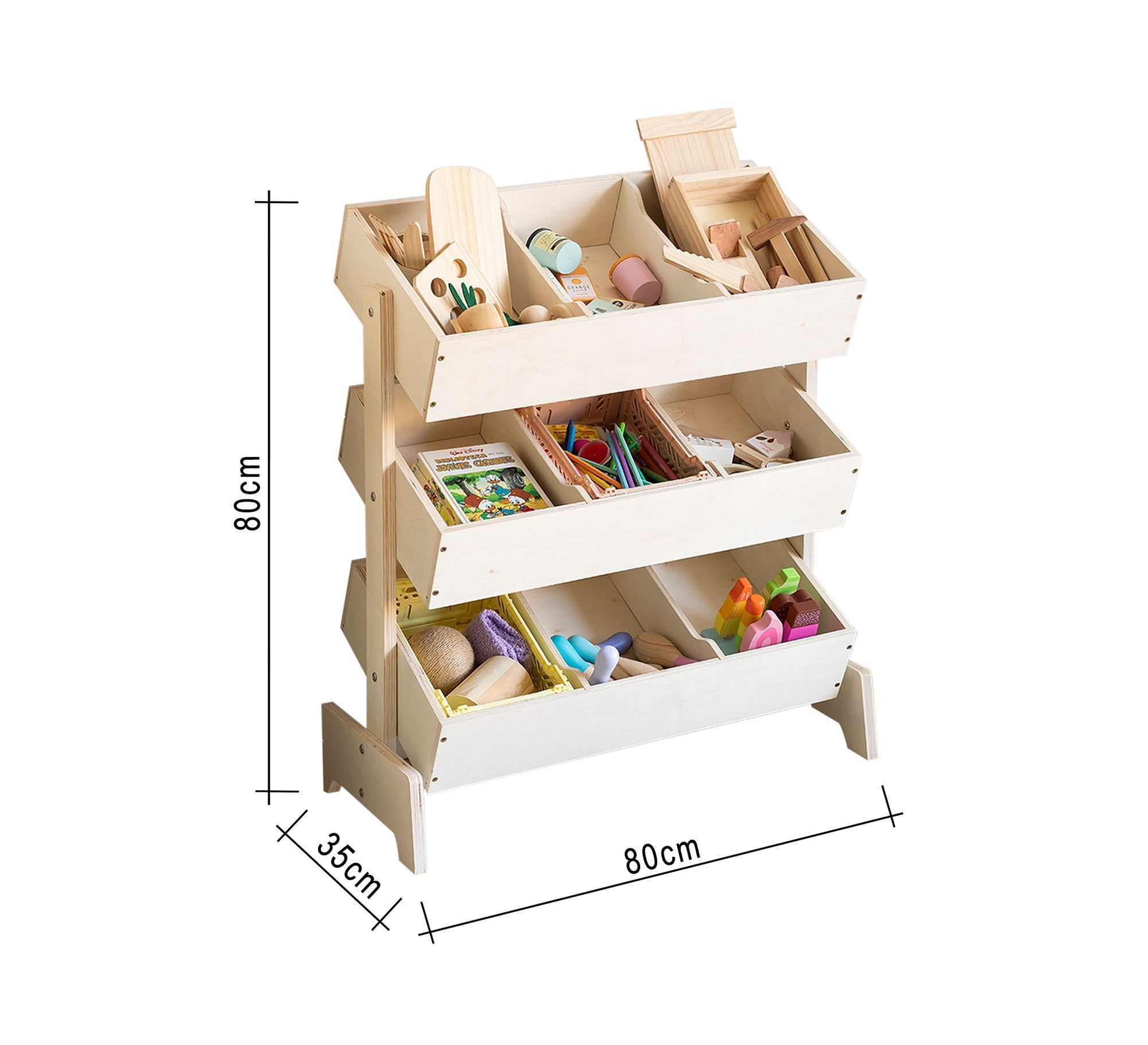 3 Shelf Toy Organizer - Vitrine Furniture - Furniture