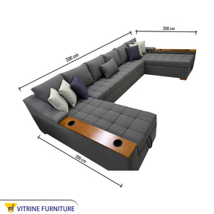 living room bed Corner U-shaped