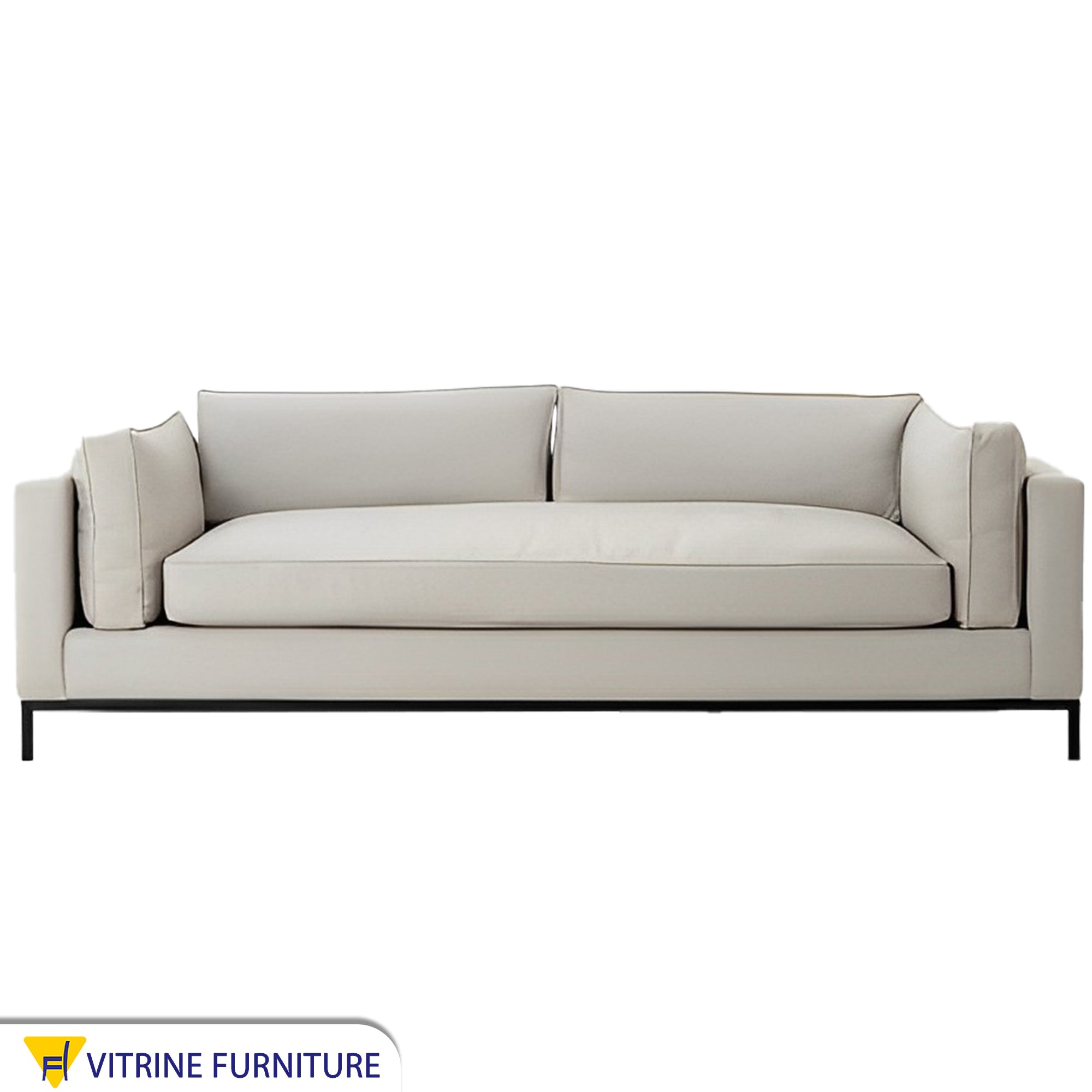 Elegant white sofa
