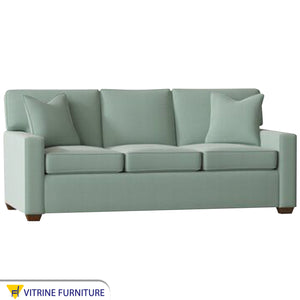 Triple sofa mint green