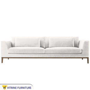 White sofa with movable back cushions