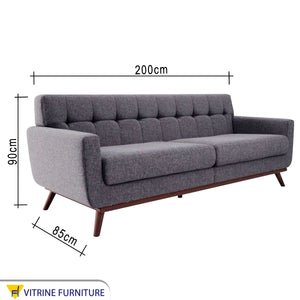 Dark gray sofa