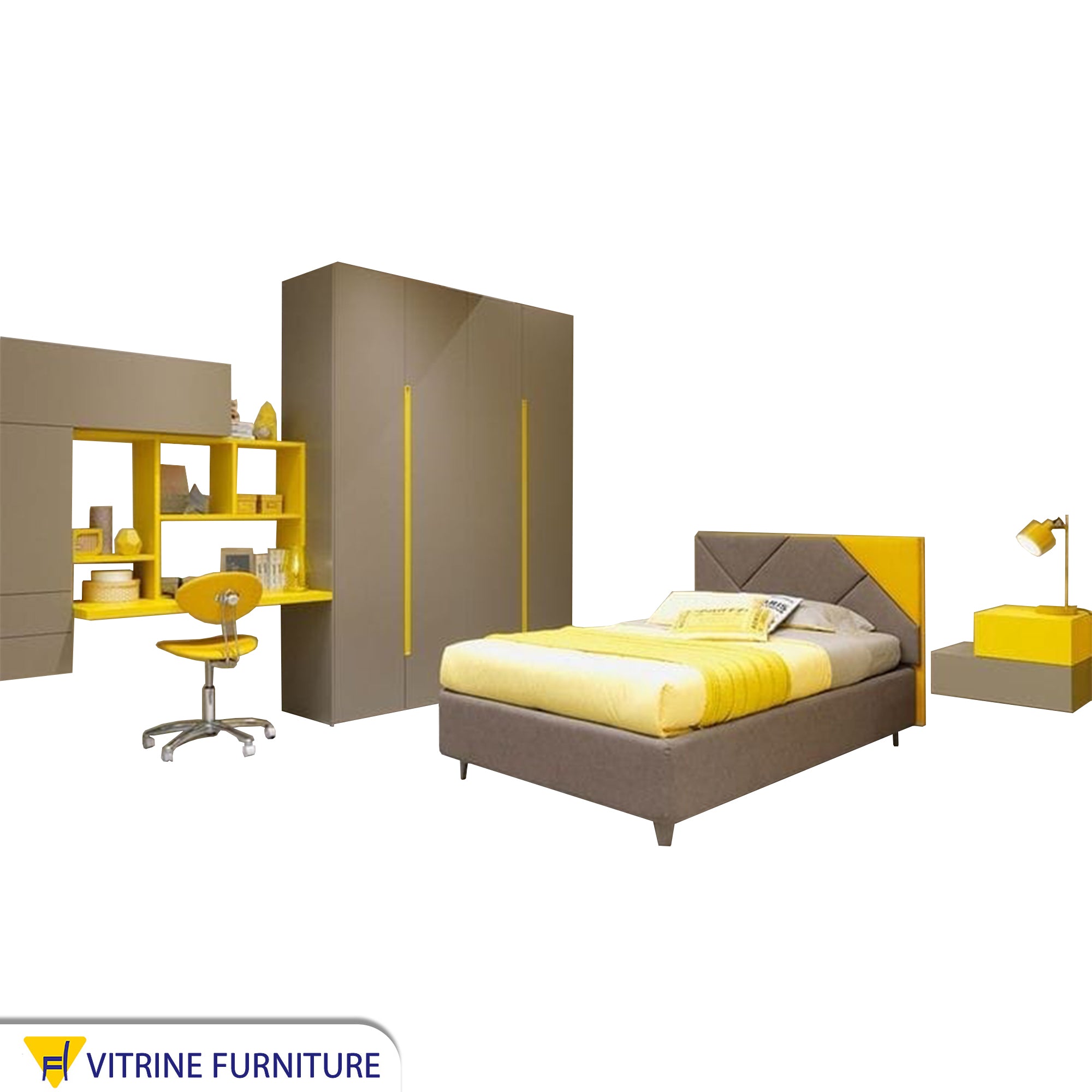 غرفة نوم اطفال كمونى *اصفر
