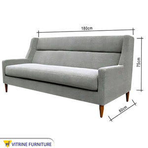 Comfortable gray sofa