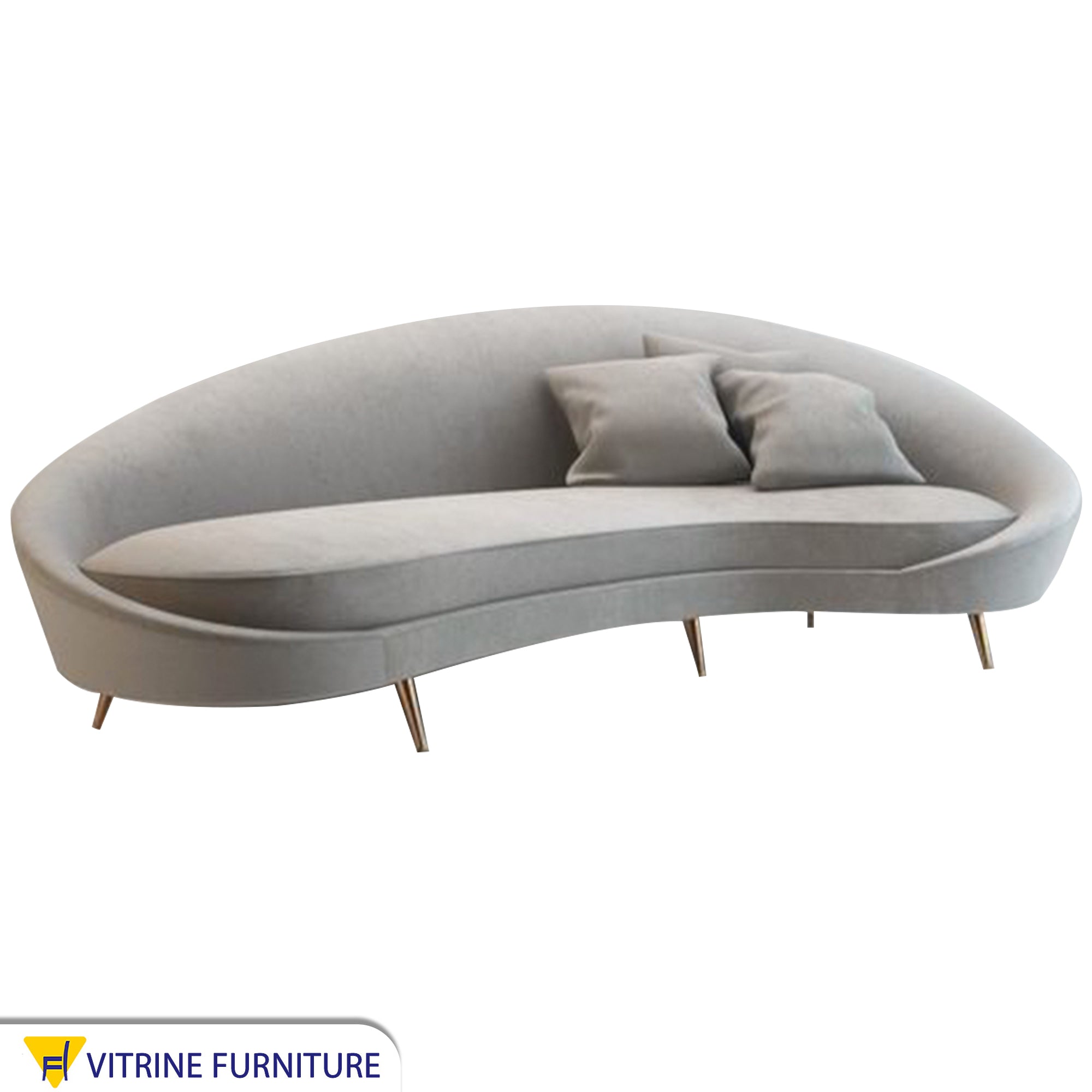 Half-moon shaped sofa