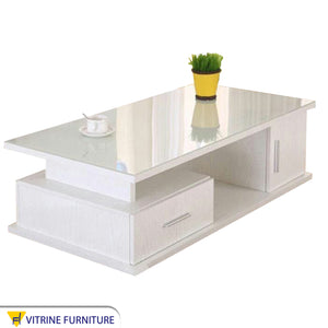 A white middle table