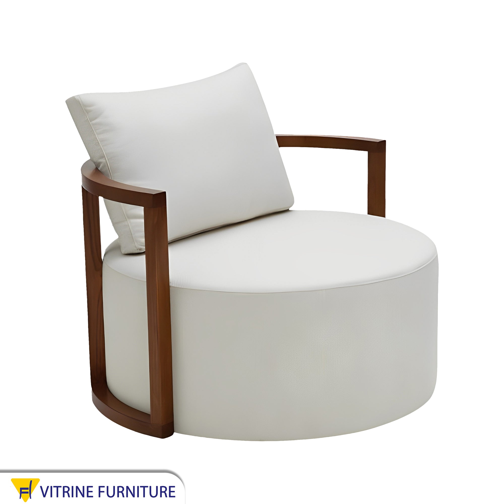 White round chair