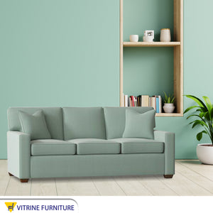 Triple sofa mint green