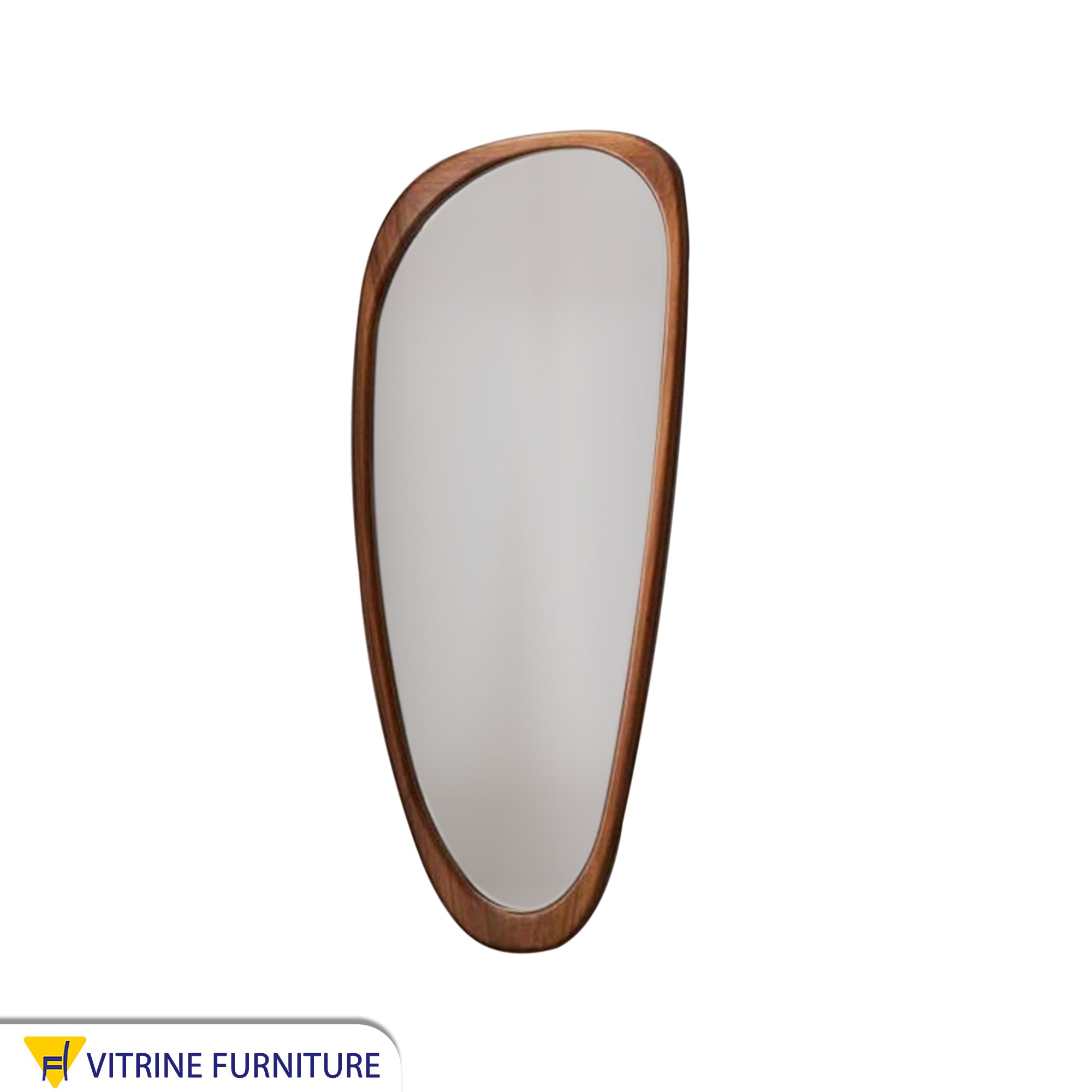 Modern aesthetic mirror 60*160 with brown frame