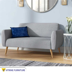 Grey double sofa