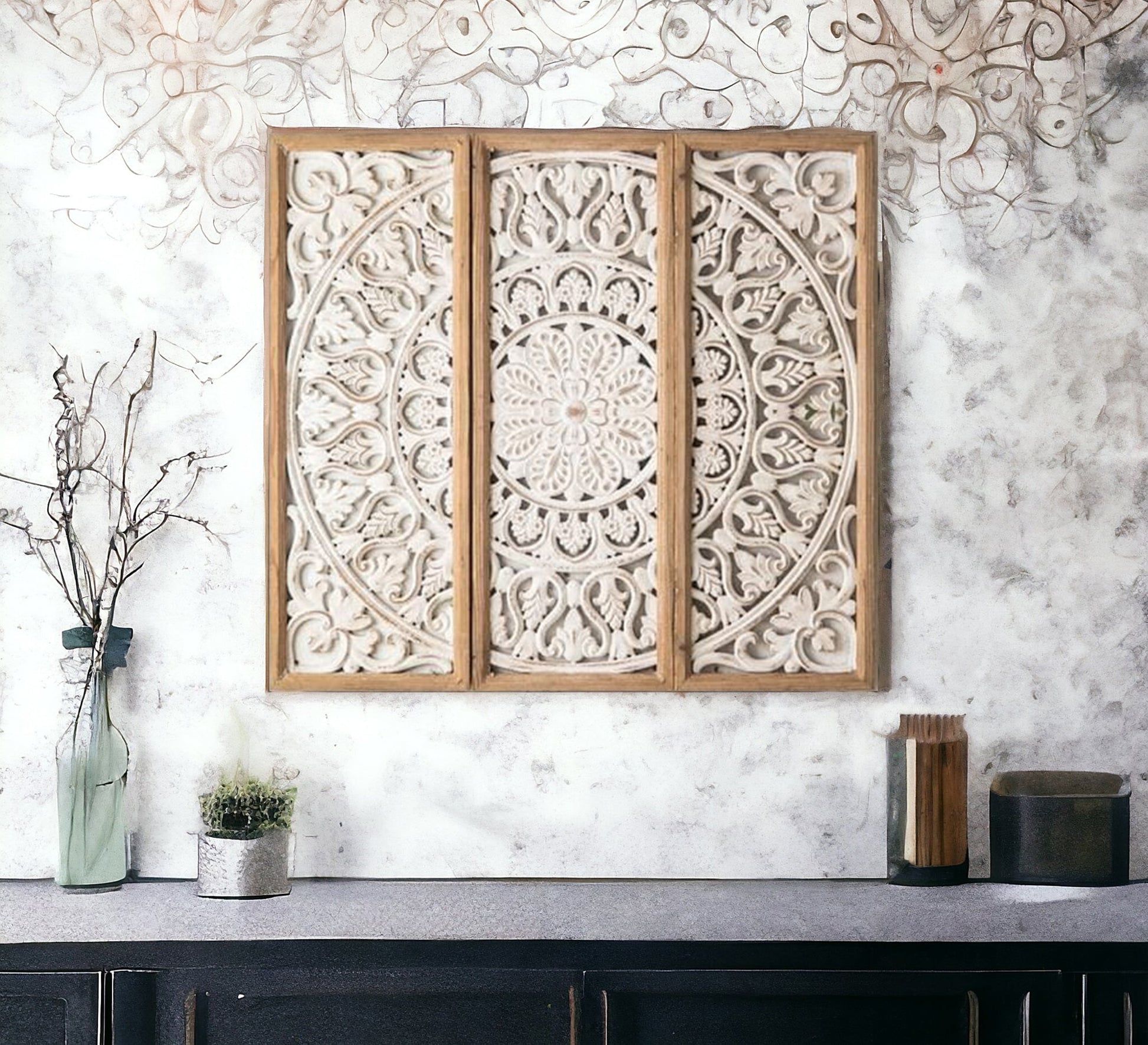 3D Flower Wall Panel - Artistic and Elegant Decor - Vitrine Furniture - Furniture