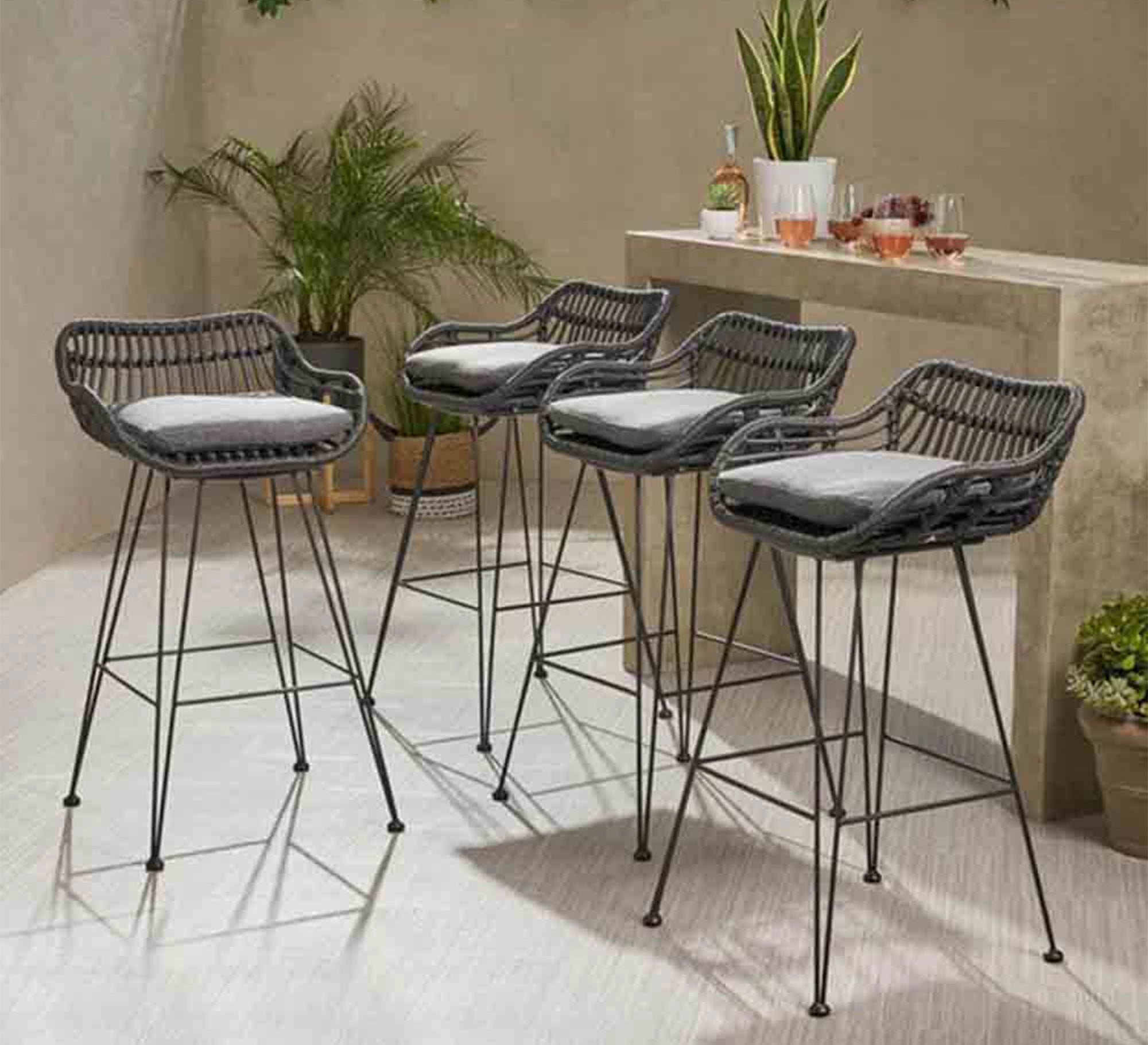 4 Low - back bar stool - Vitrine Furniture - Furniture