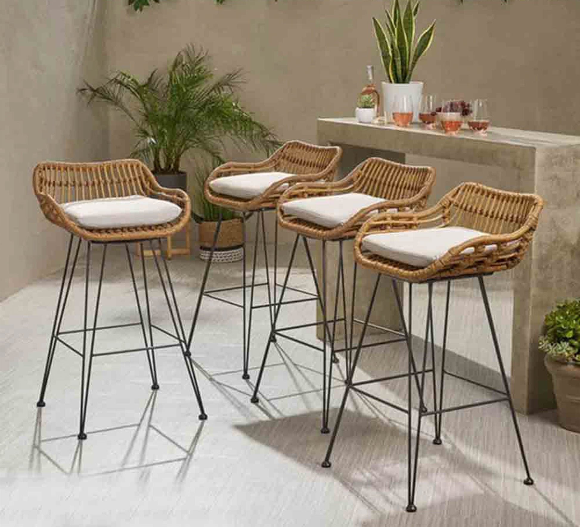 4 Low - back bar stool - Vitrine Furniture - Furniture