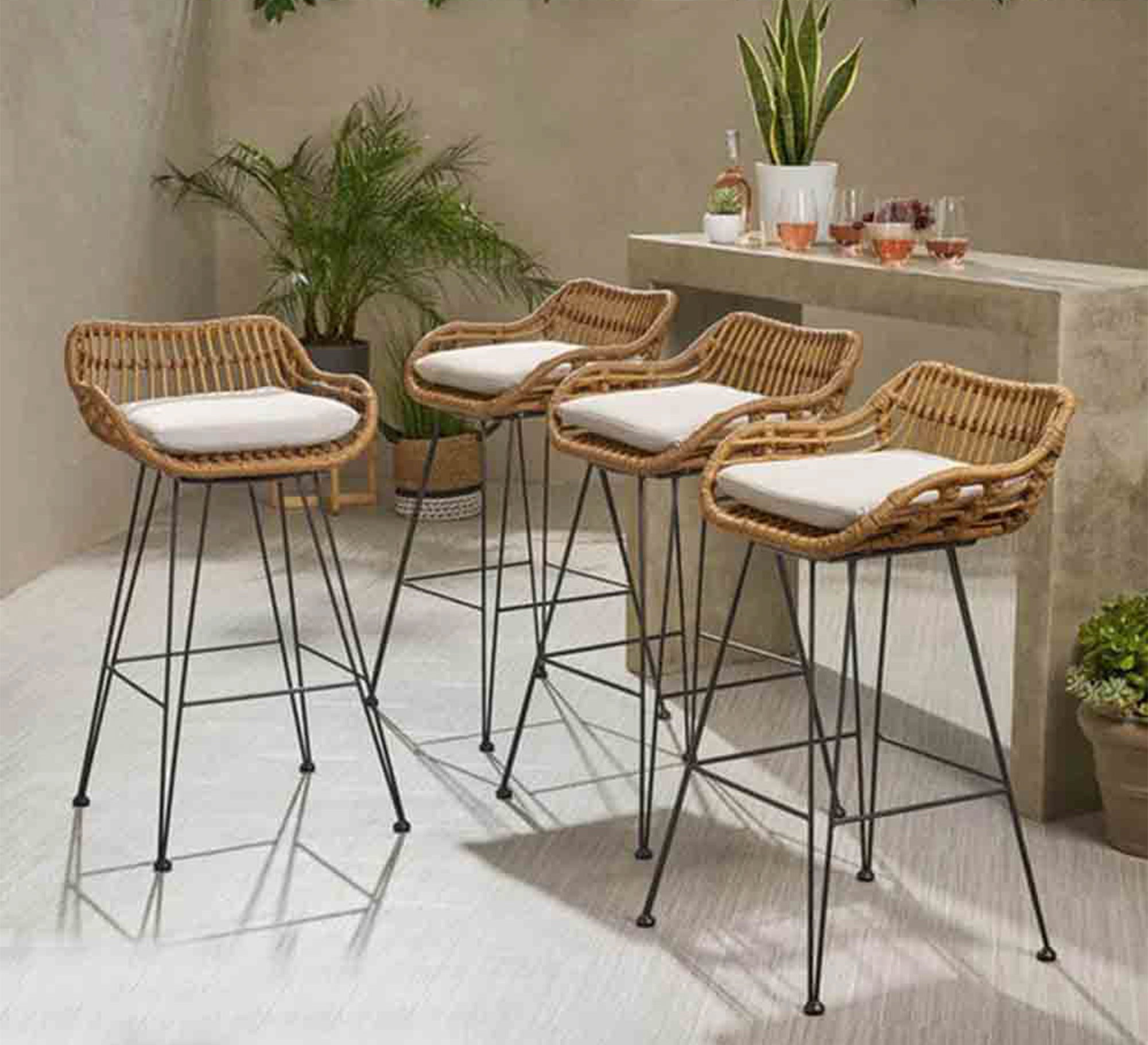 4 Low - back bar stool - Vitrine Furniture - Furniture