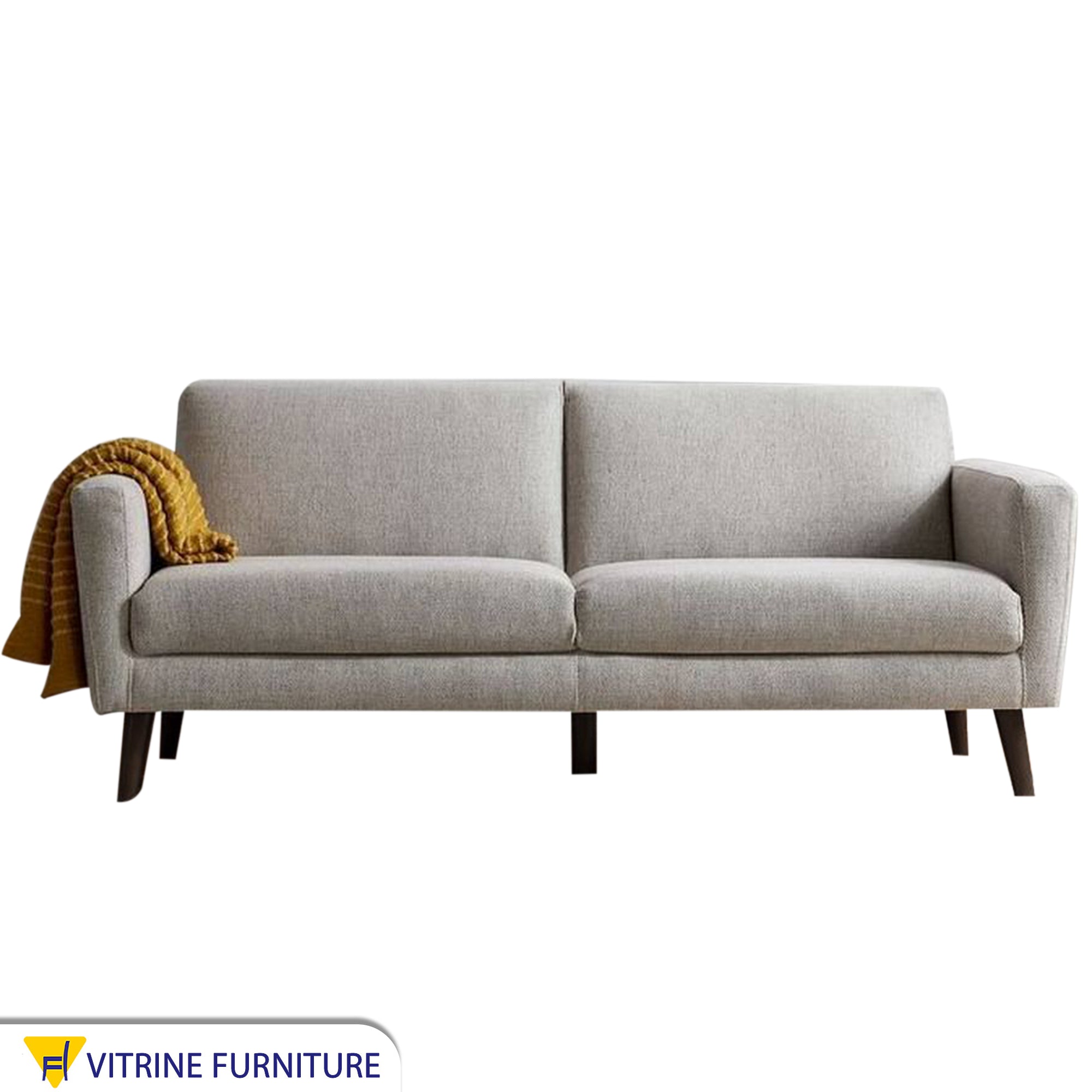 Gray double sofa