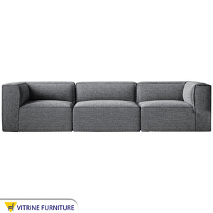 Dark grey linen sofa