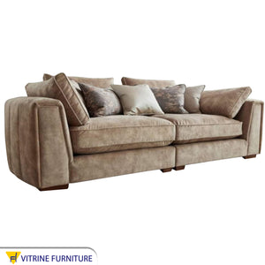 Cafee Sofa: Luxurious Comfort with Fluffy Upholstery